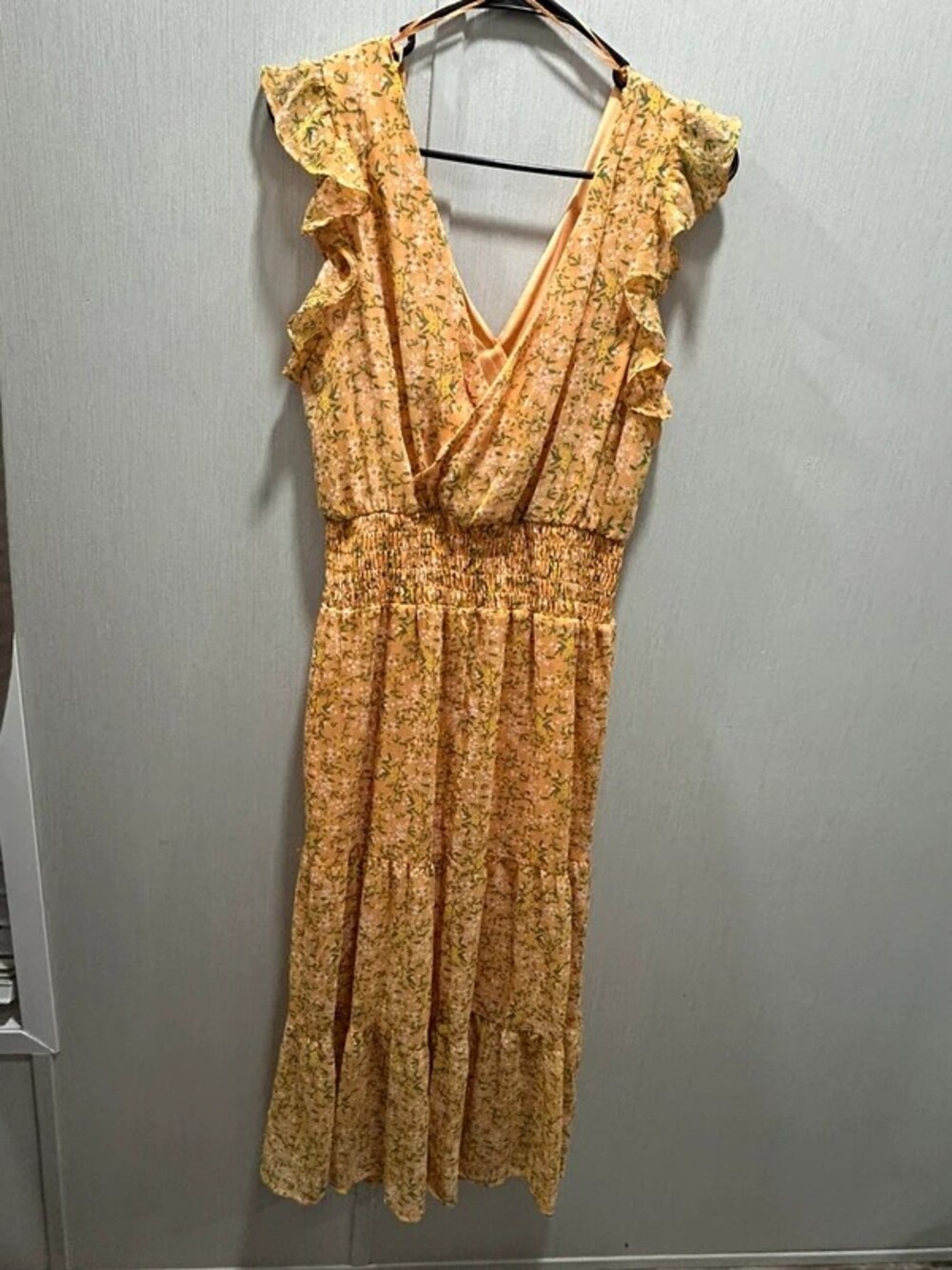 Women's yellow dress
